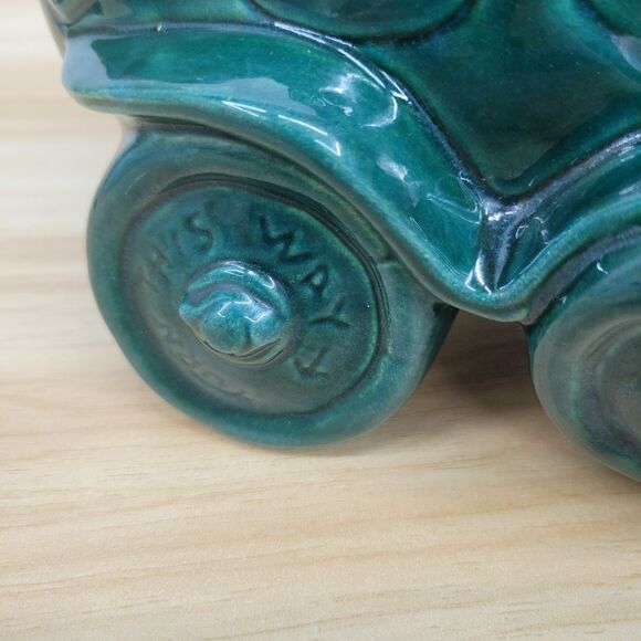 Vintage Red Pixie im Jalopy Planter -elf driving car-succulent planter - Picture 9 of 16